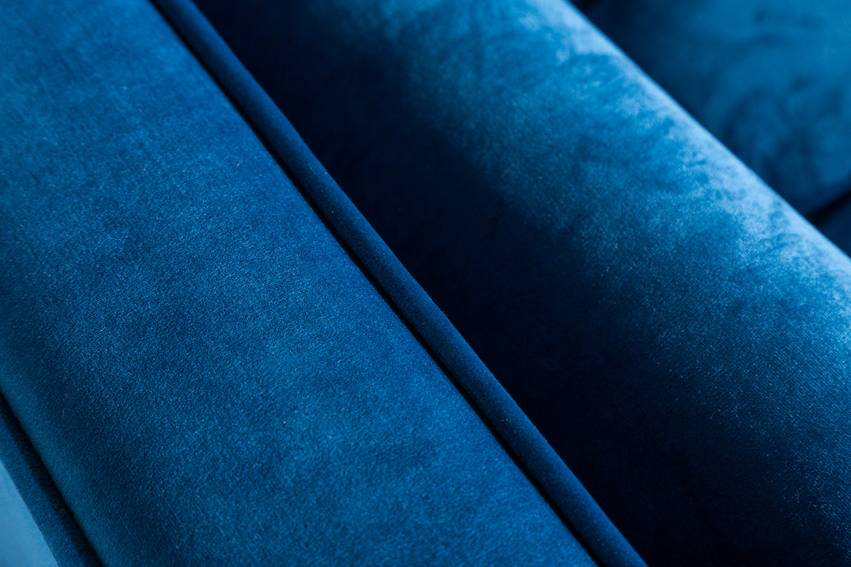 Sofa COZY VELVET 220cm 3-seater velvet teal blue