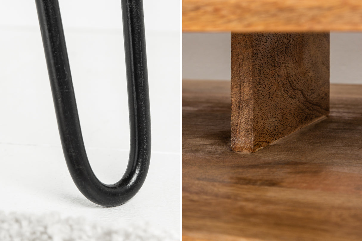 Büroschreibtisch SCORPION 100cm Mango natur