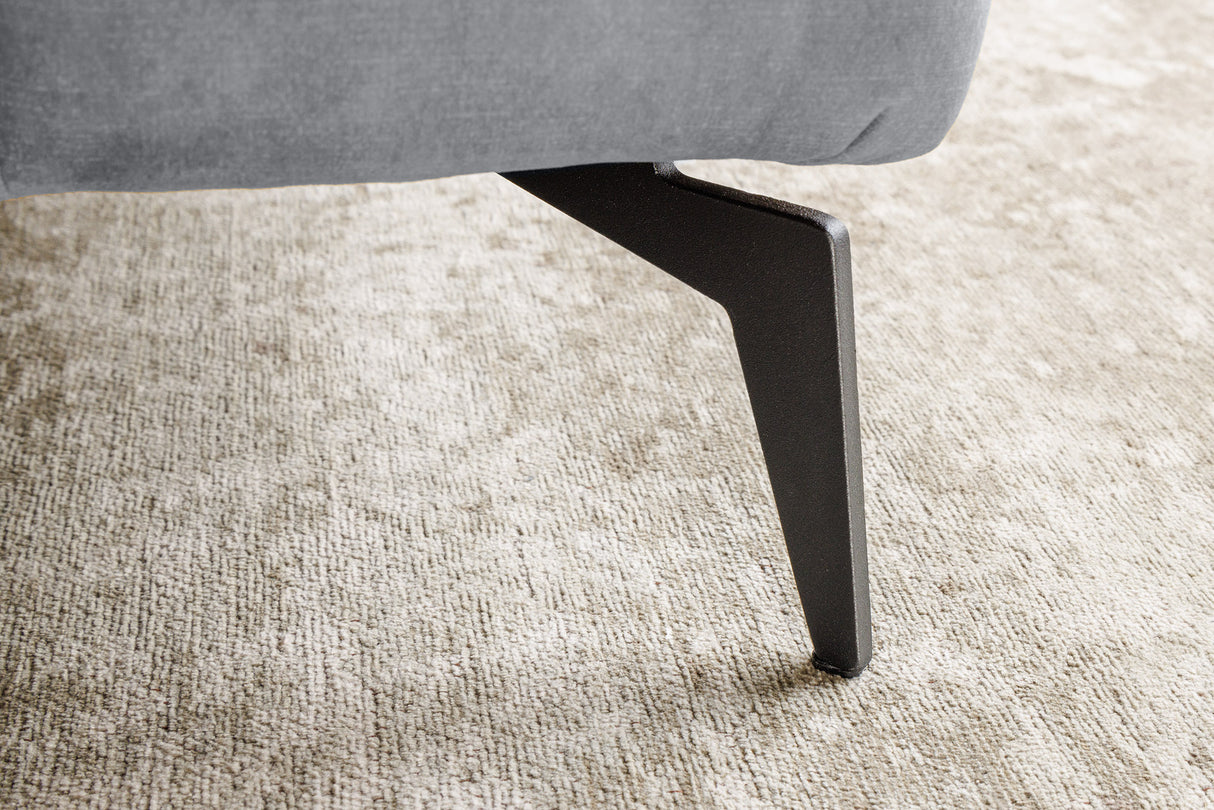 Bed AMSTERDAM 160x200cm velvet grey