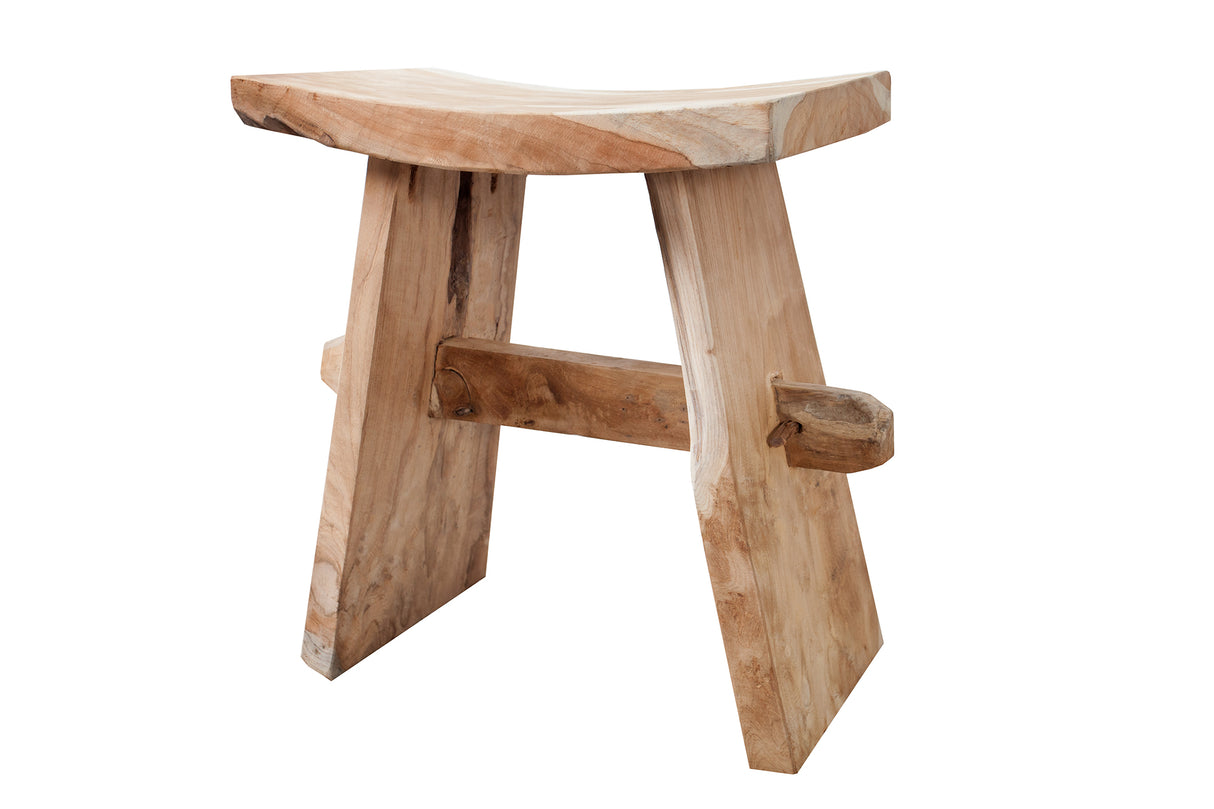 Stool ZEN 40cm teak wood nature