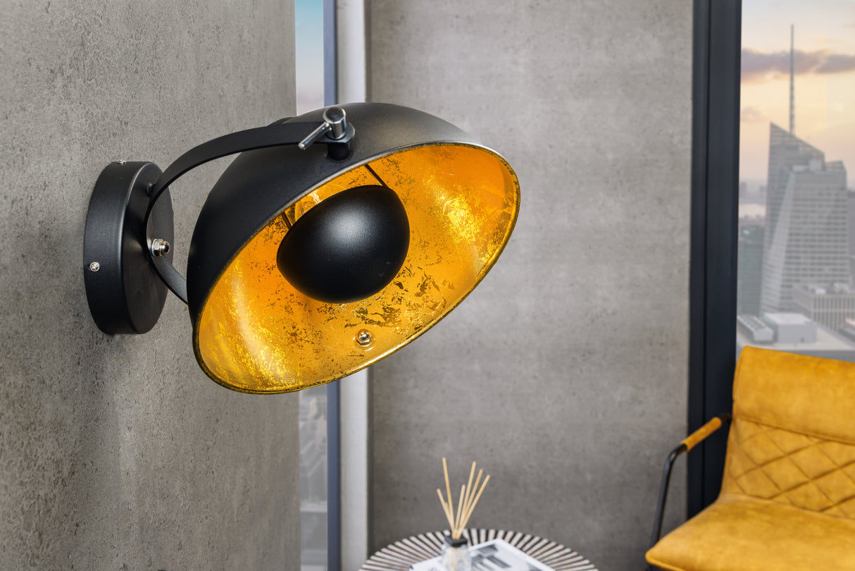 Wall lamp STUDIO 40cm black gold