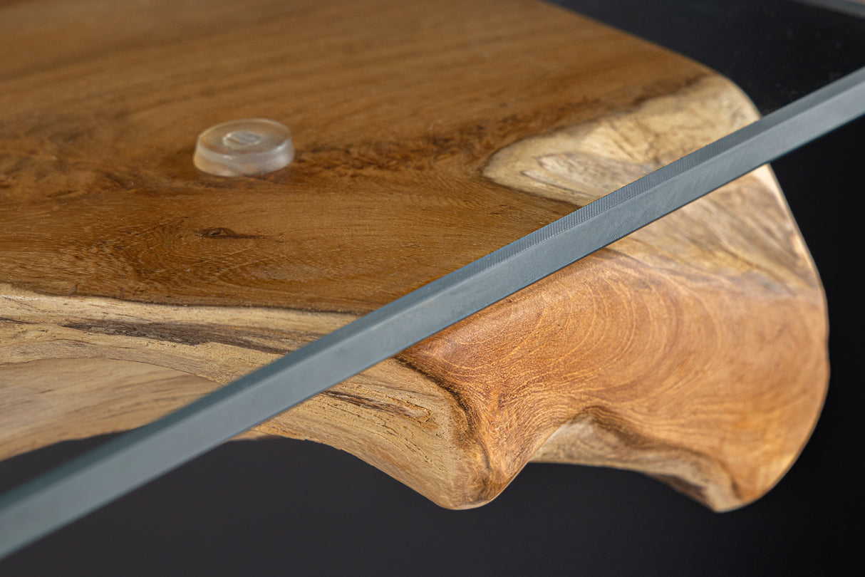 Console ROOT 150cm teak wood rack w/o glass plate