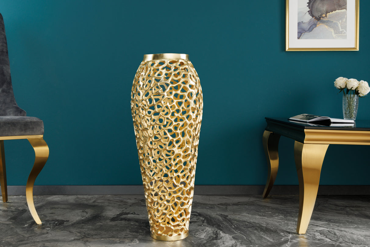Dekovase ABSTRACT LEAF 65cm gold