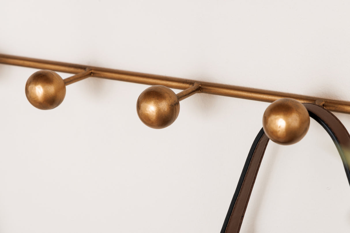 Coatrack HERITAGE 80cm iron natural pine wood