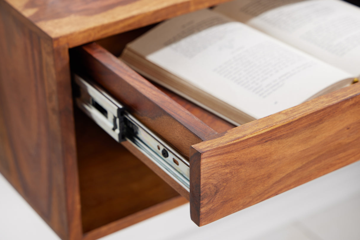 Nachttisch LAGOS 50cm hängend Sheesham Holz