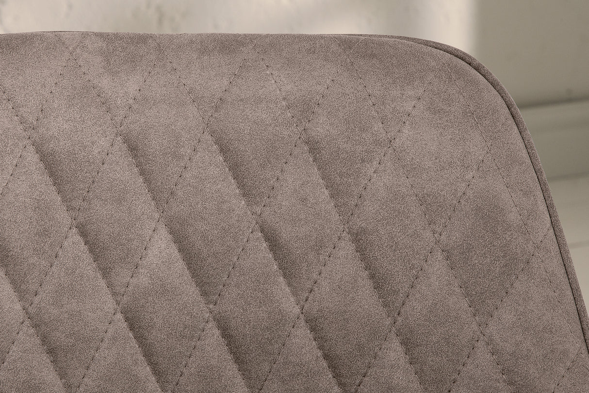 Chair PALERMO with armrests microfibre taupe