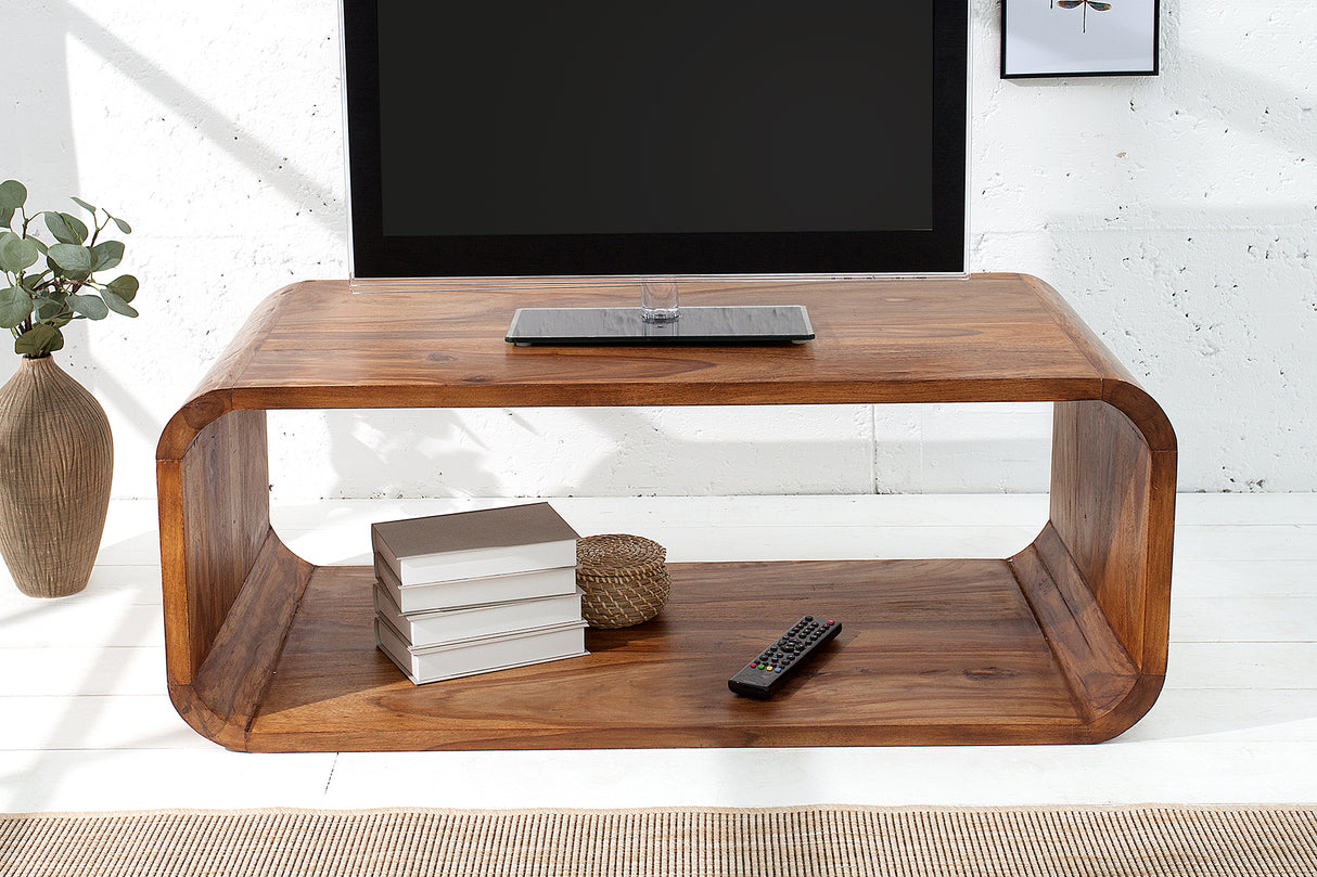 Coffee table TV-board CUBUS 100cm sheesham wood