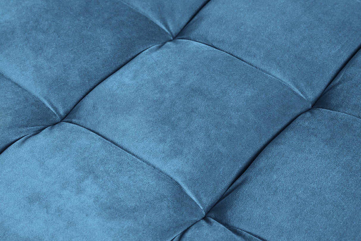 Hocker COZY VELVET 80cm Samt aqua