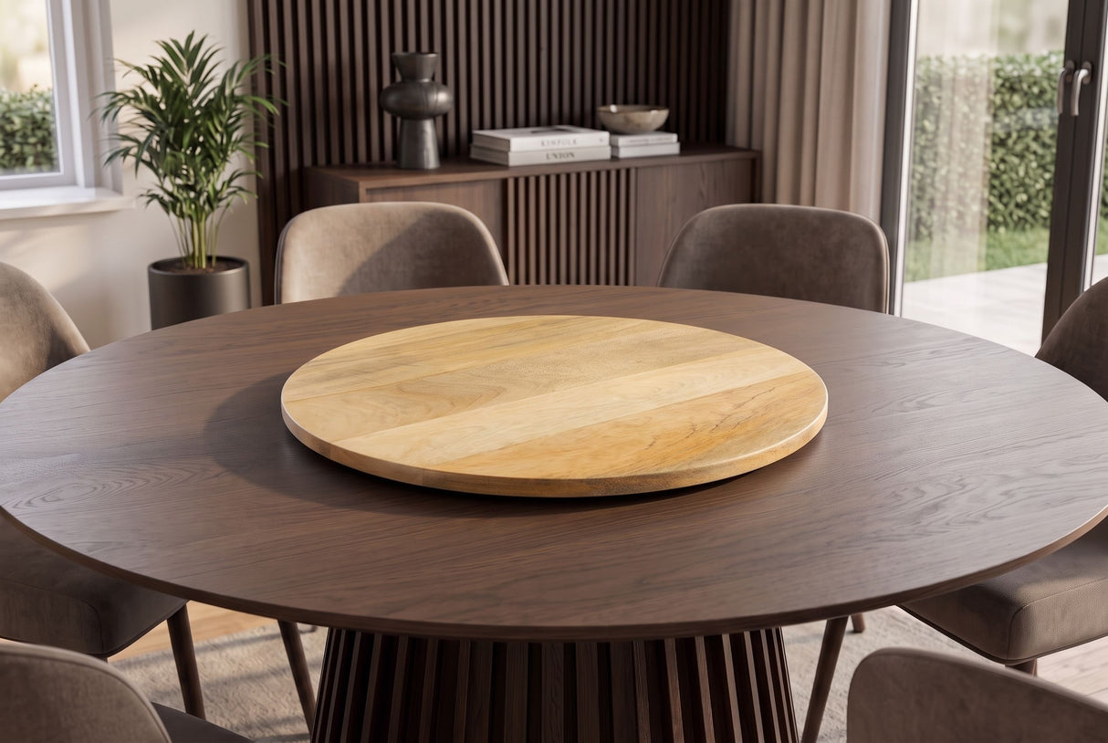 Turnplate MAKASSAR 50cm 360° mango wood natural