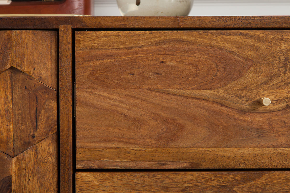 Sideboard MYSTIC LIVING 145cm Sheesham Holz natur
