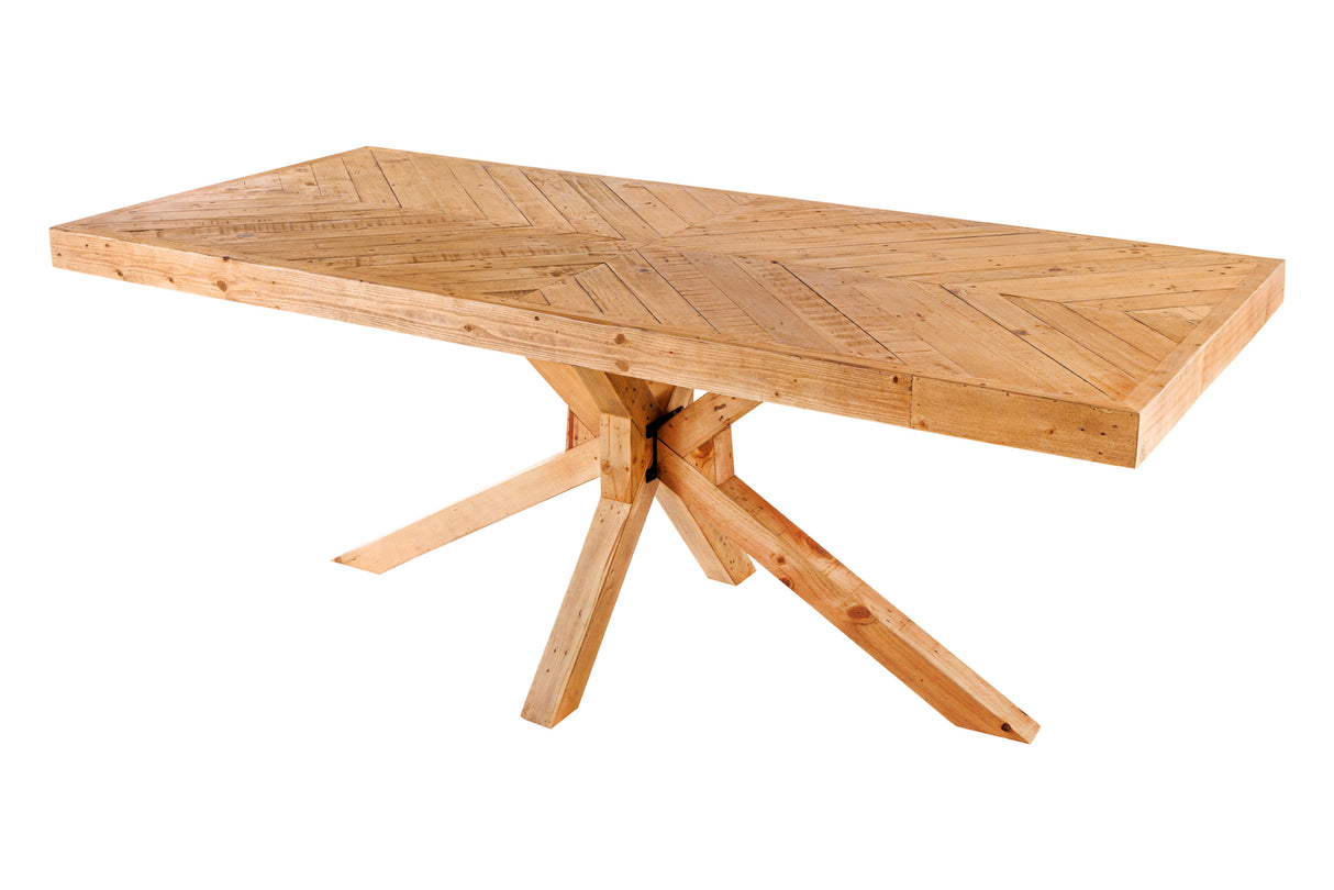 Dining table MOSAIC 200cm pine wood 80mm natural