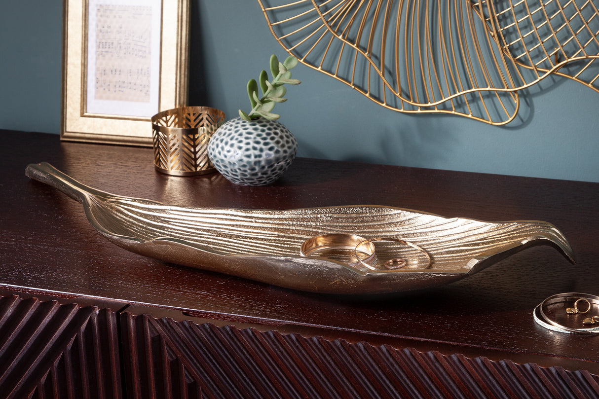 Bowl LEAF 64cm gold
