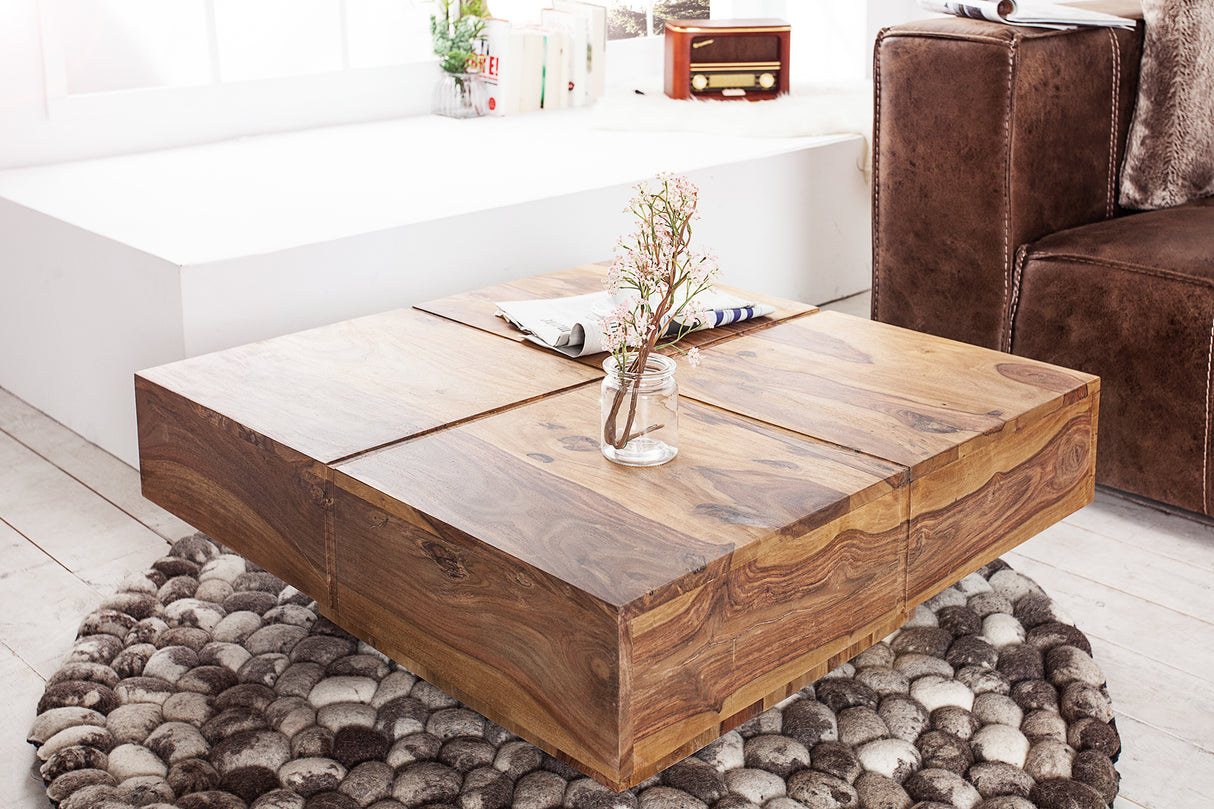 Coffee table BOLT 70cm sheesham wood