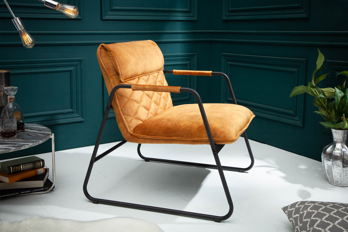 Sitz MUSTANG LOUNGER Samt senfgelb