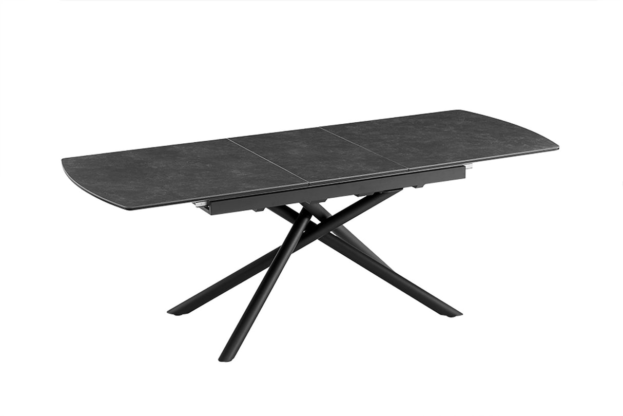 Dining table MIKADO 180-230cm extendable ceramic graphite marble top
