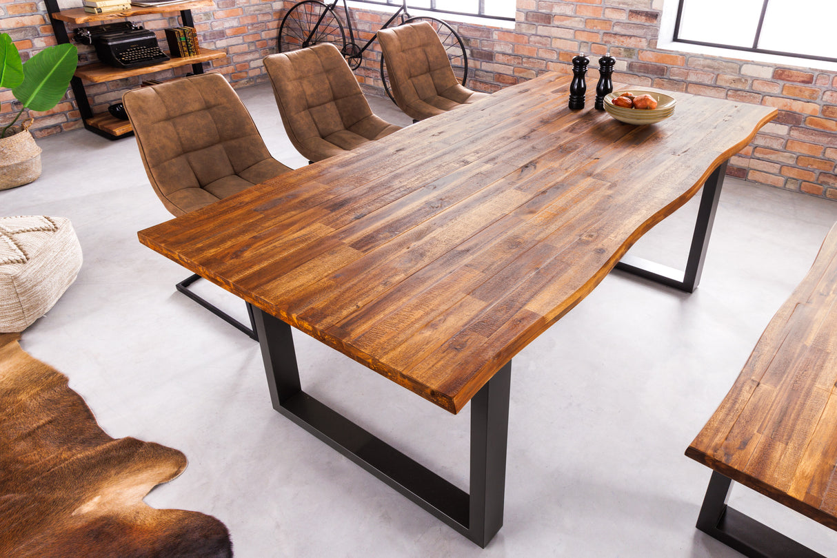 Dining table GENESIS 160cm 35mm acacia wood brown