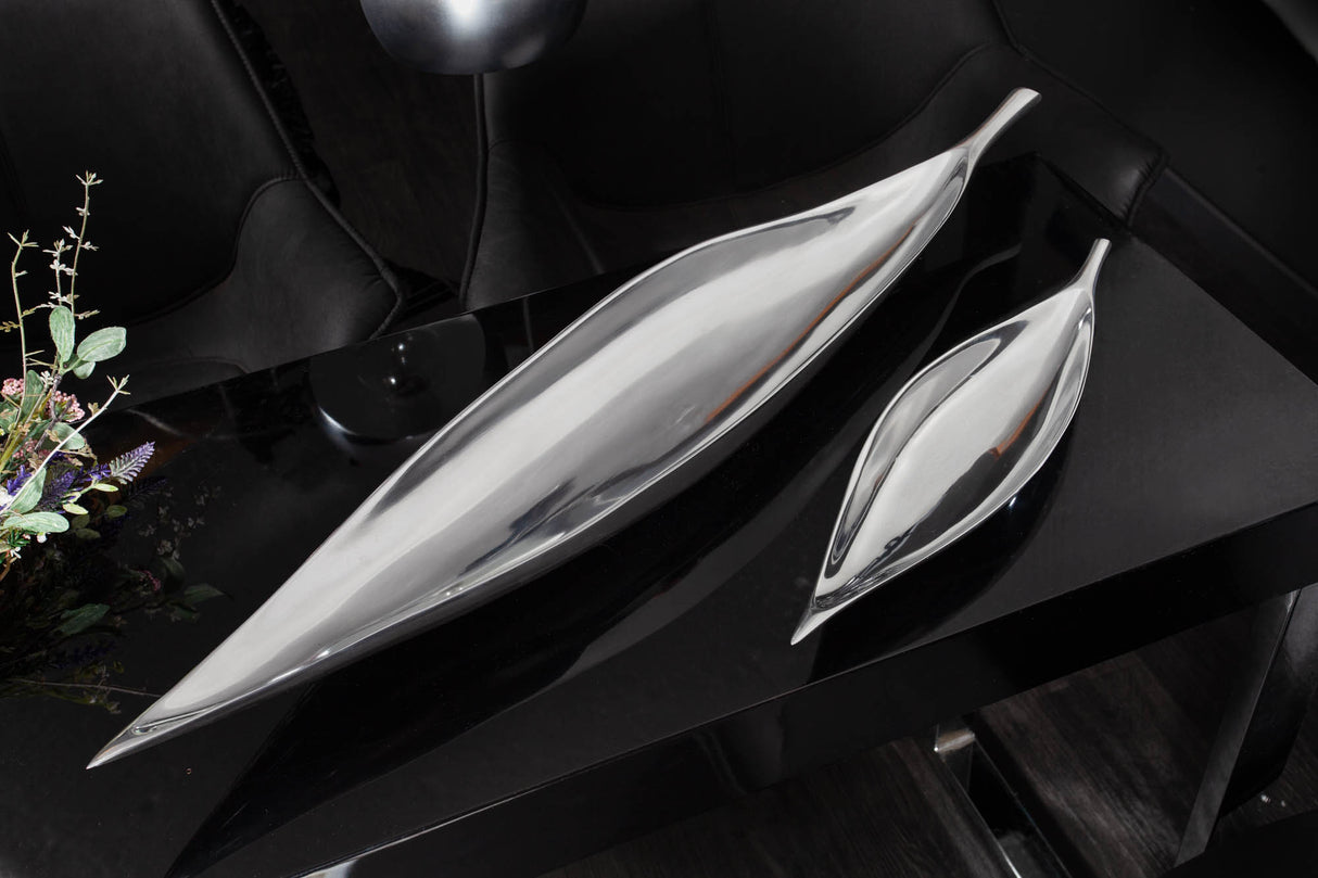 Bowl SILVER LEAF 40cm silver