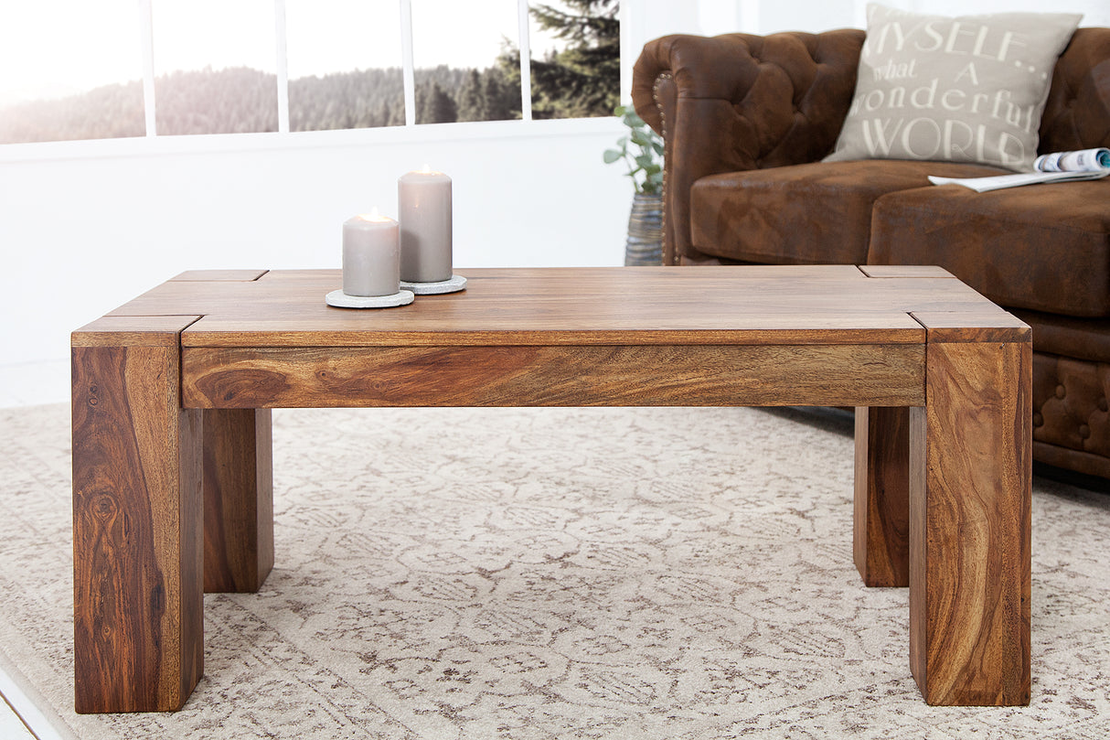 Couchtisch MAKASSAR 100cm Sheesham-Holz