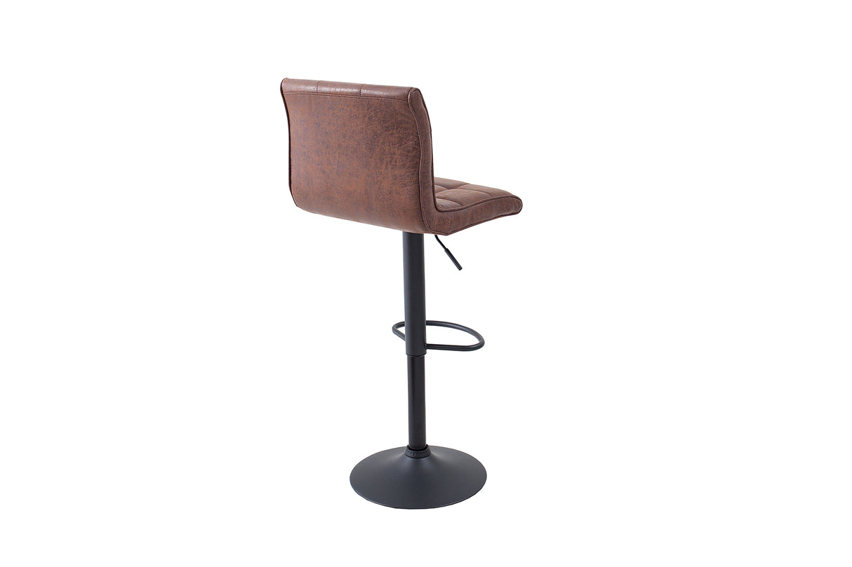 Barhocker MODENA 95-115cm Mikrofaser vintage braun
