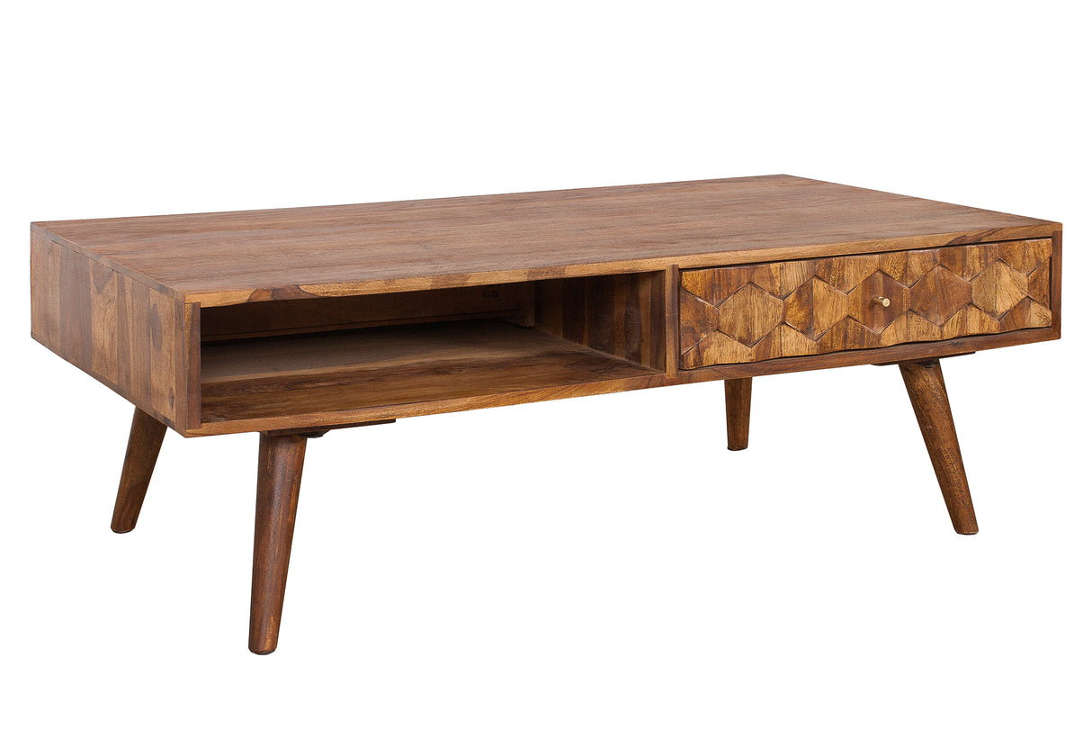 Coffee table MYSTIC LIVING 100cm sheesham wood natural