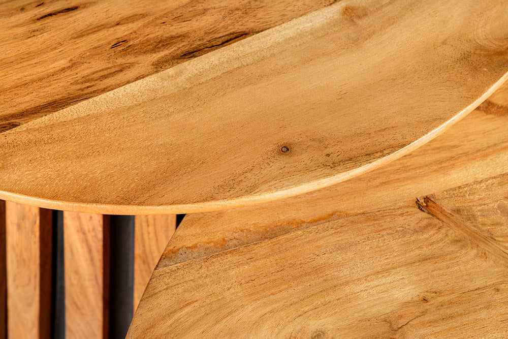 Coffee table VALHALLA Set of 2 acacia wood natural