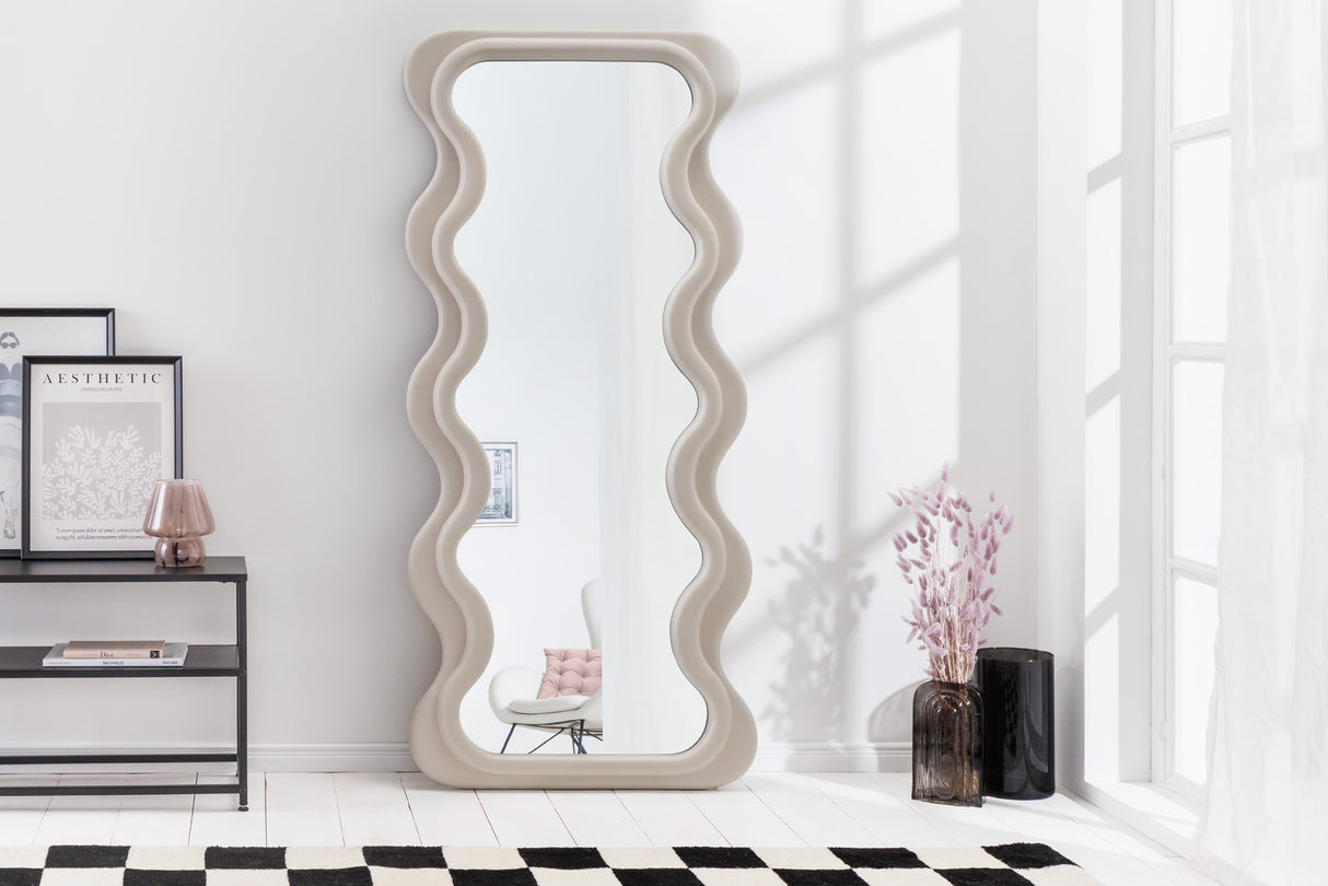 Wall mirror CURVY 160cm greige