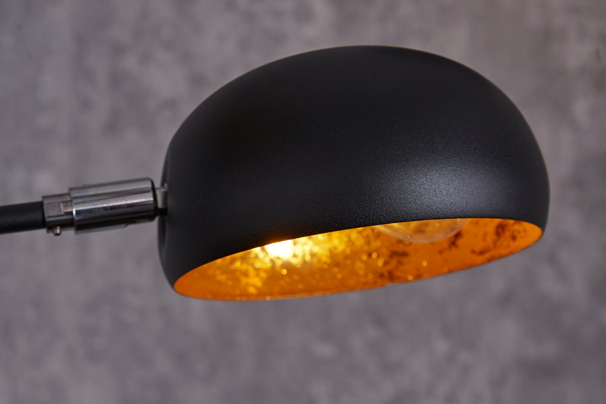Floor lamp FIVE LIGHTS 210cm black gold w/ marble base