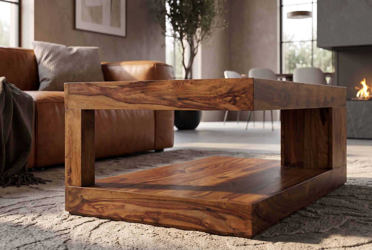 Couchtisch GIANT XL 90x60cm Sheesham