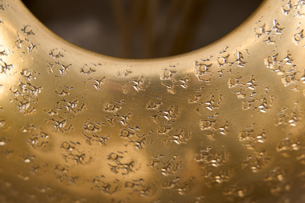 Vase ORIENTAL 50cm with hammer stroke effect gold