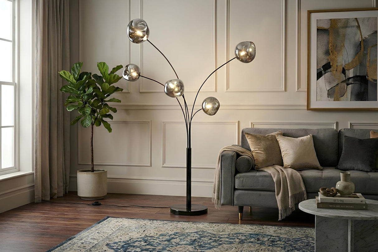 Floor lamp LIQUID DIAMOND smoke 200cm