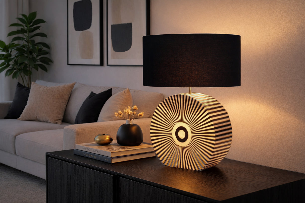 Bone Inlay Table lamp HARMONY NATURE 65cm