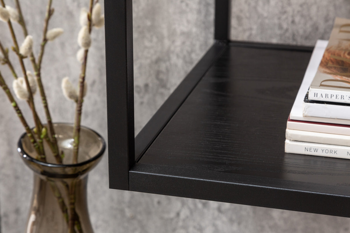 Regal SLIM LINE 185x115cm Esche Holzoptik schwarz