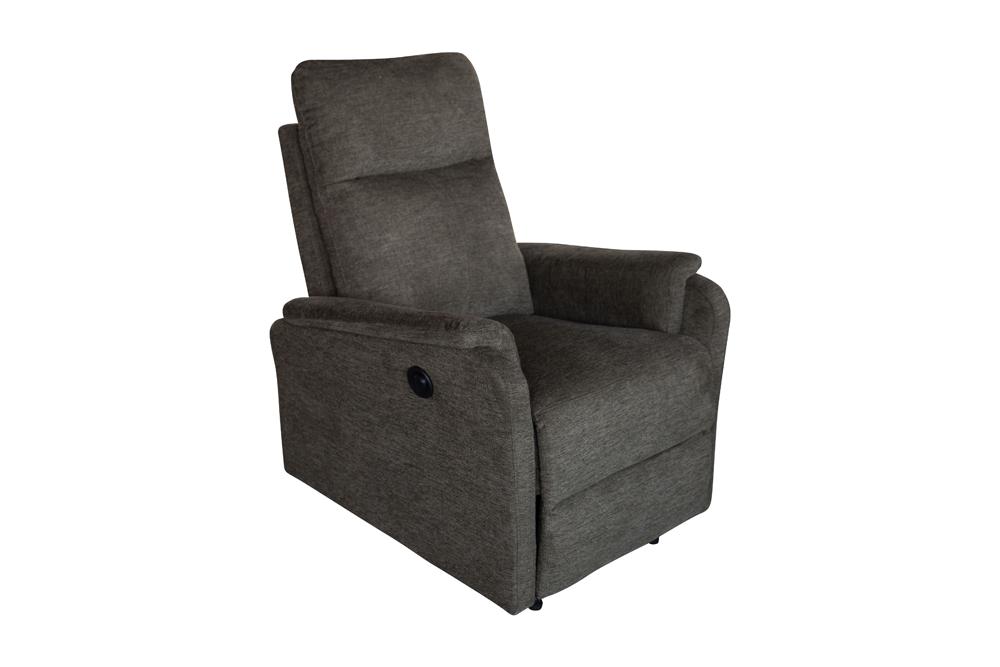 Cinema armchair HOLLYWOOD electrically adjustable textured fabric green
