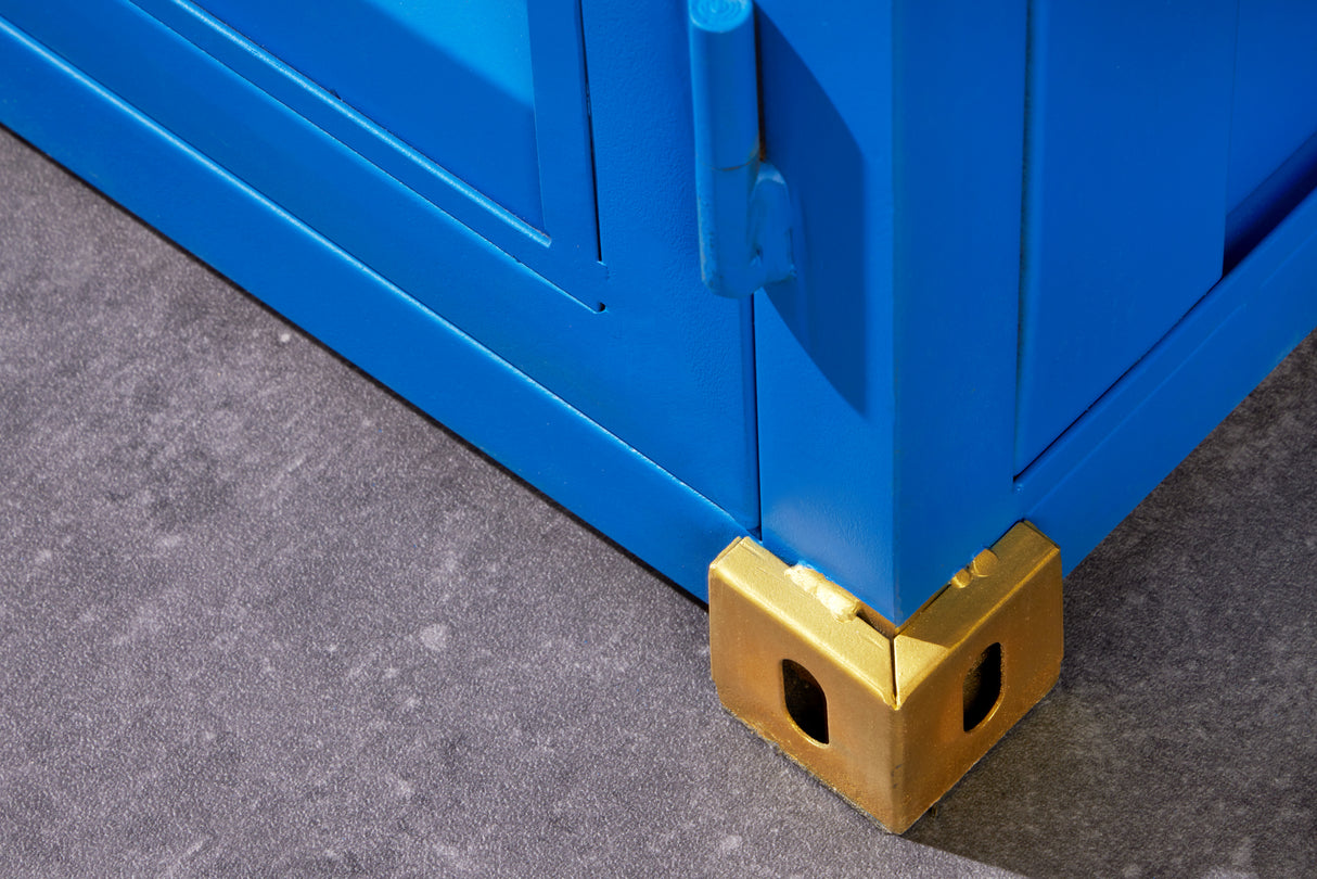 Barschrank Container GLOBETROTTER 180cm blau