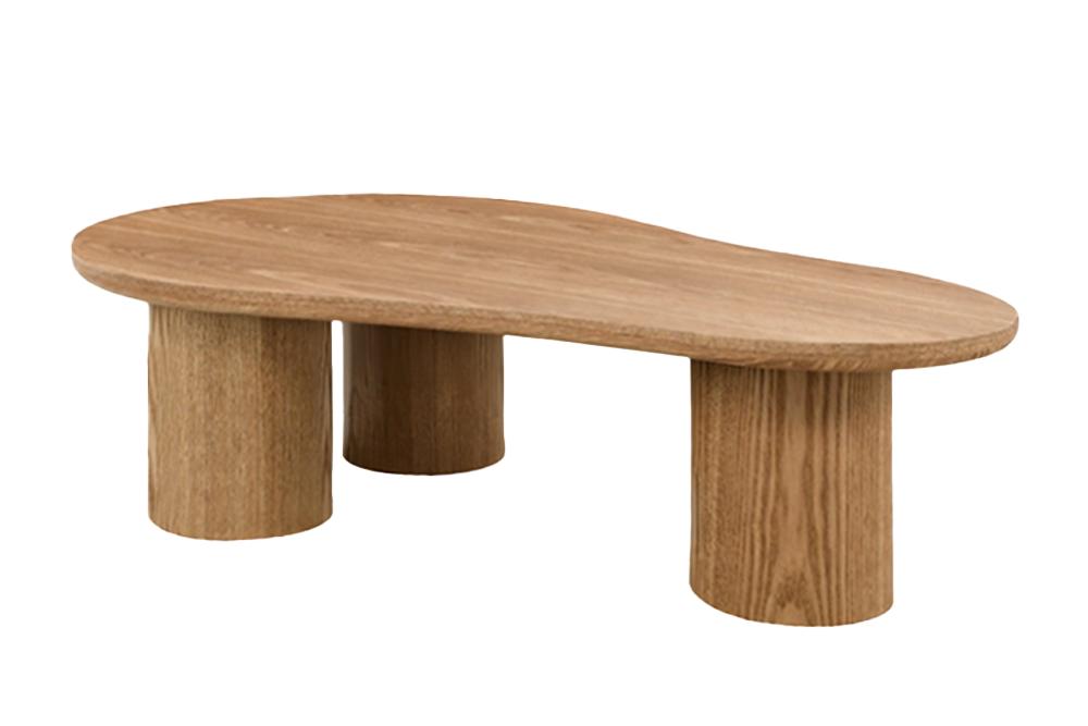 Coffee table ORGANIKO 130cm oak wood look natural