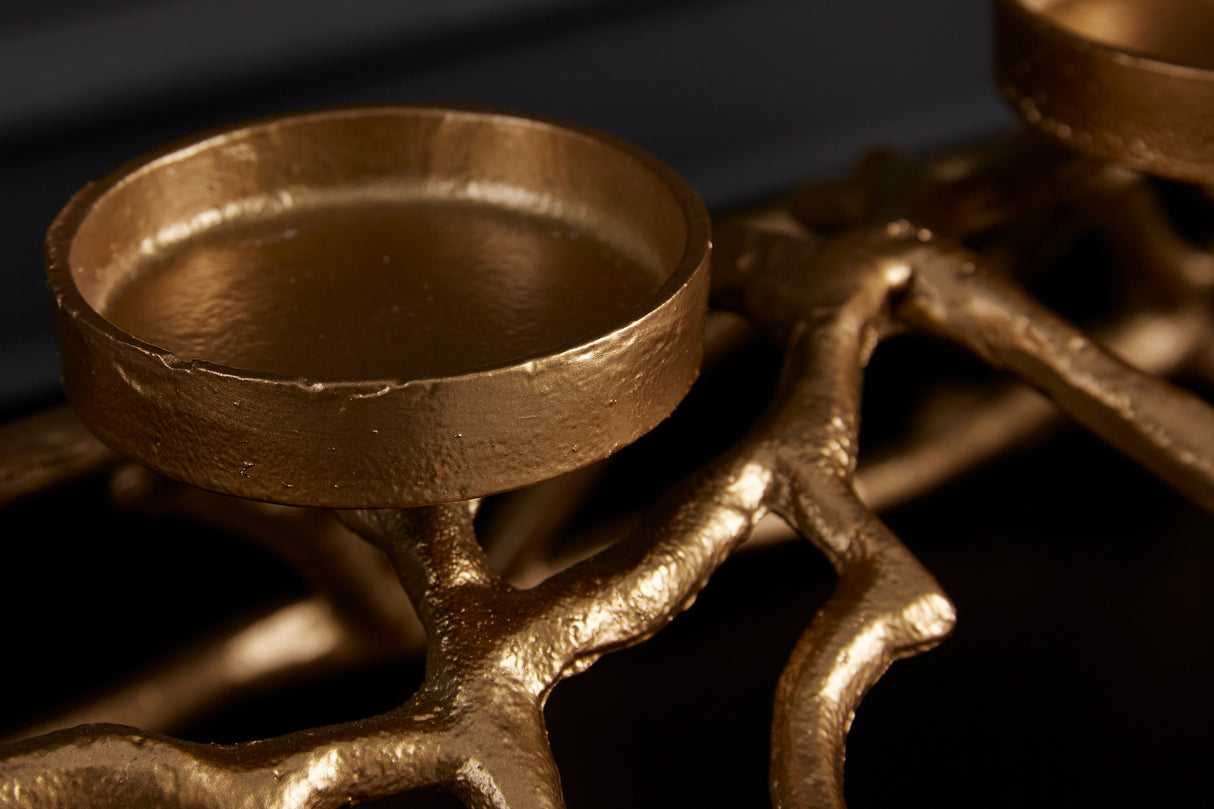 Candleholder ABSTRACT 60cm 4 flames gold