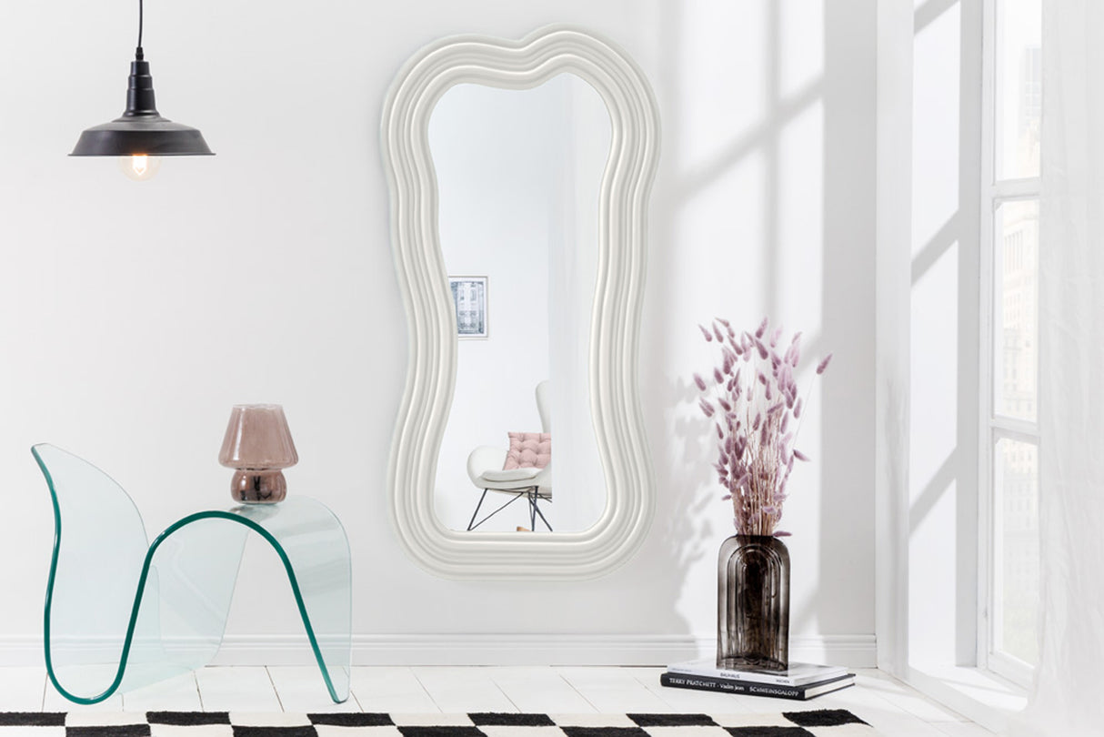 Wall mirror ALICE II 100cm white