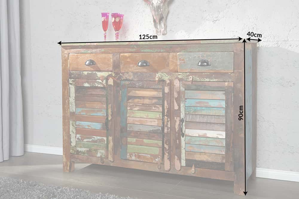 Sideboard JAKARTA 125cm recycled wood