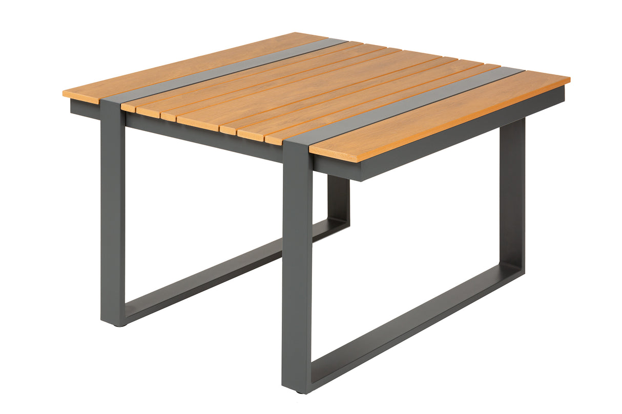 Garten Beistelltisch TAMPA LOUNGE 80cm WPC natur