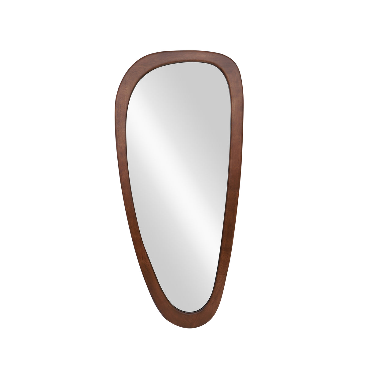 Wall mirror ORGANIC 120cm massive wood walnut wood look