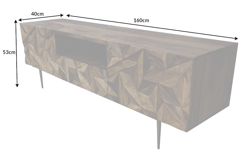 TV-Board ALPINE 160cm Sheeshamholz