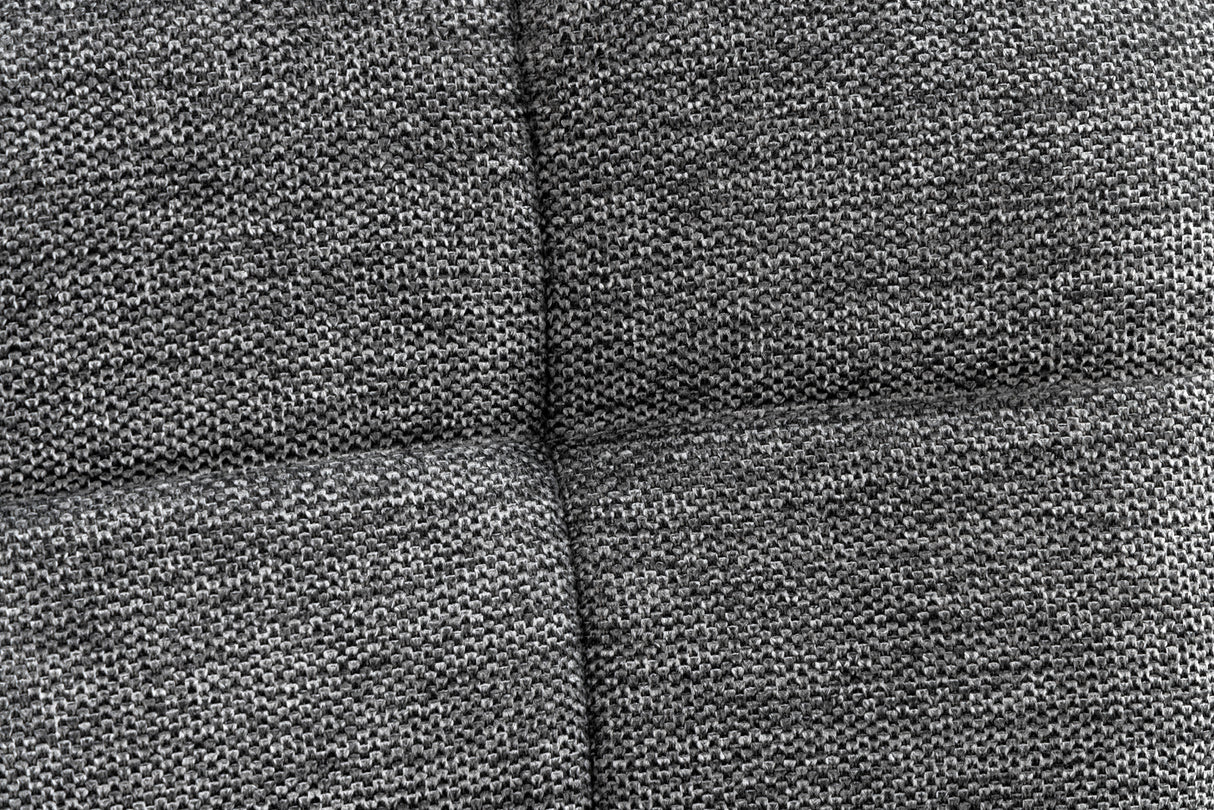 Armchair SCANDINAVIA with armrests textured fabric grey