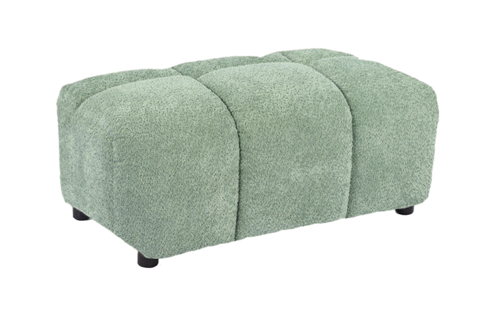 Stool CLOUD 100cm bouclé sage