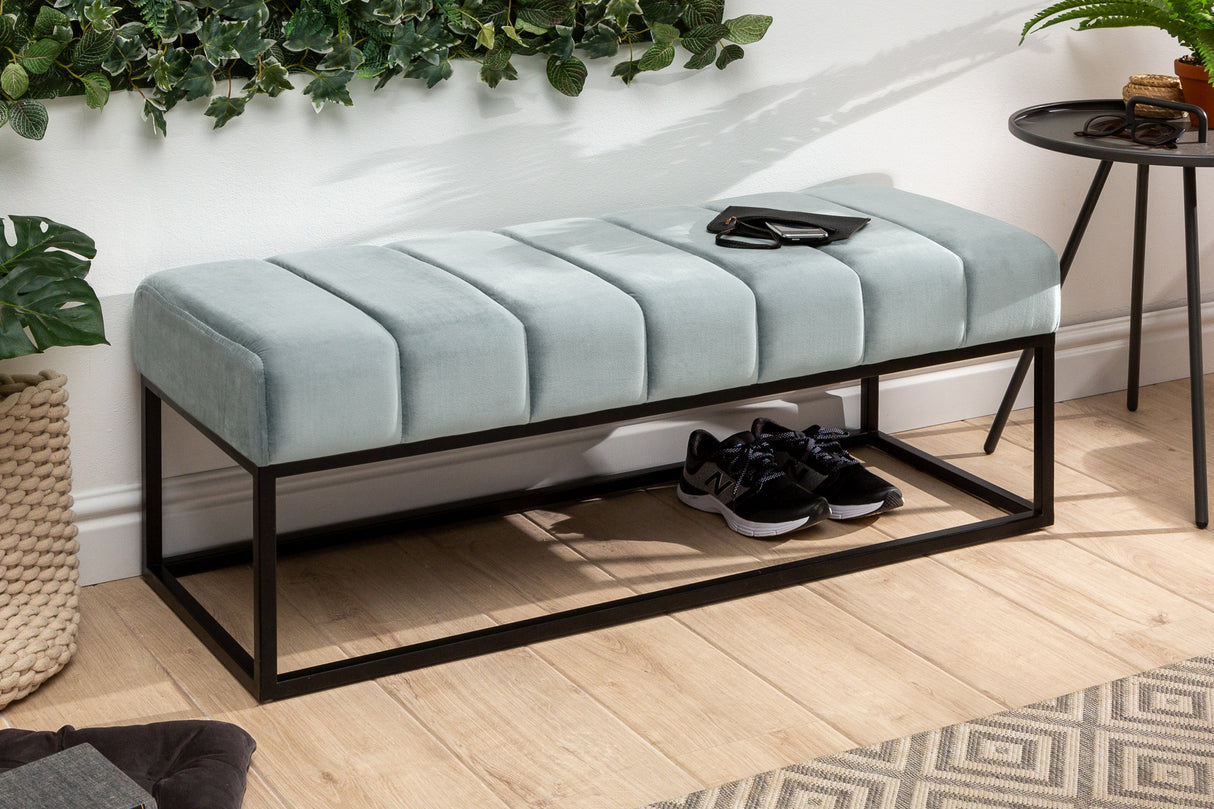 Bench PETIT BEAUTE 110cm velvet mint