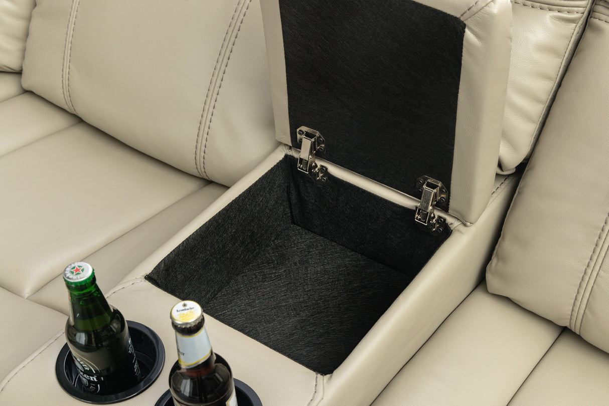 Cinema armchair HOLLYWOD 5-seater artificial leather beige