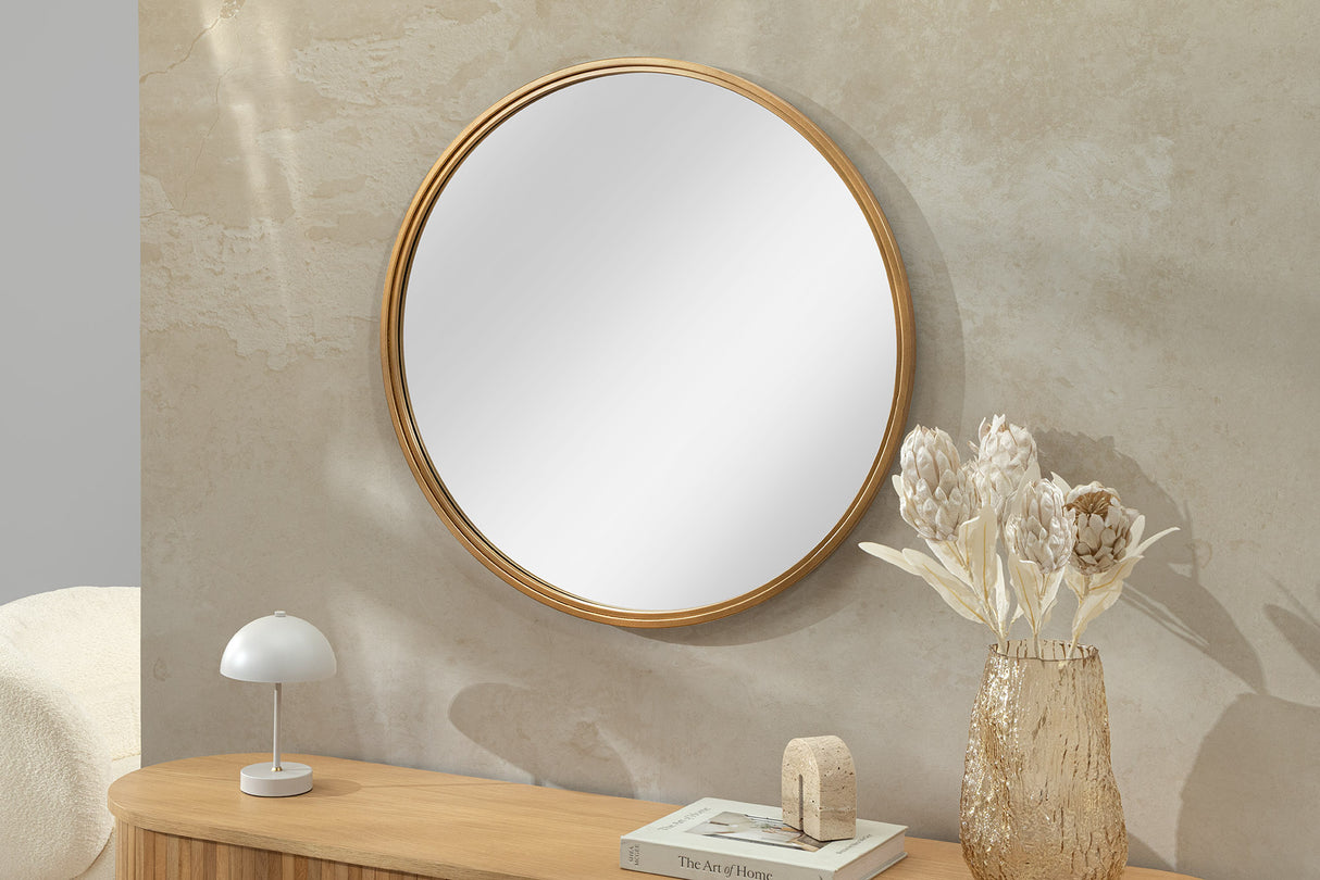 Wall mirror PORTRAIT 80cm gold iron handmade