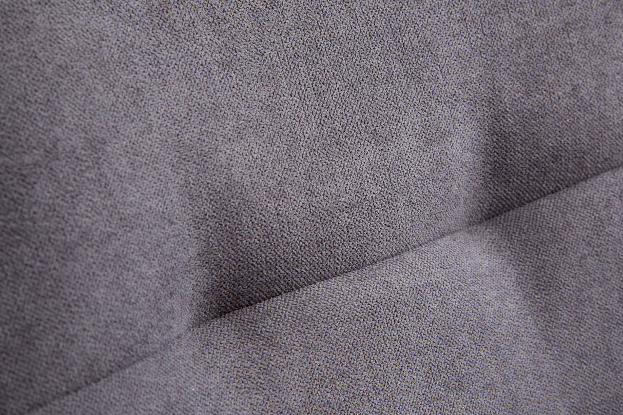Chair DIVANI retro style microfibre dark grey