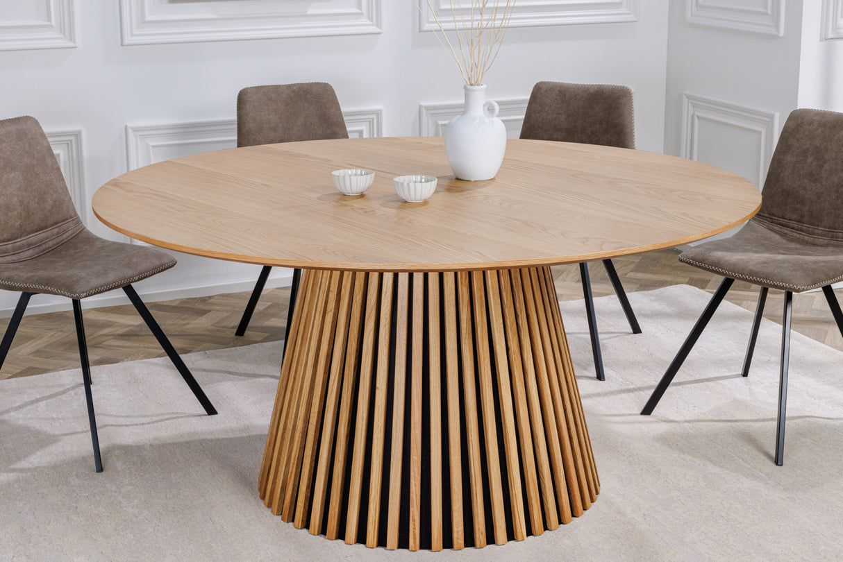 Dining table VALHALLA WOOD Ø 140cm round oak