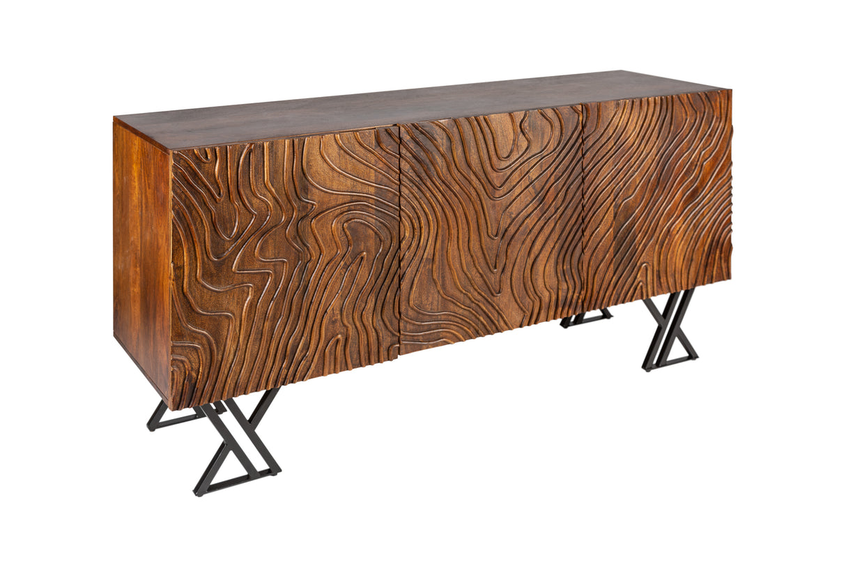 Sideboard FLUID 160cm 3D mangobraun
