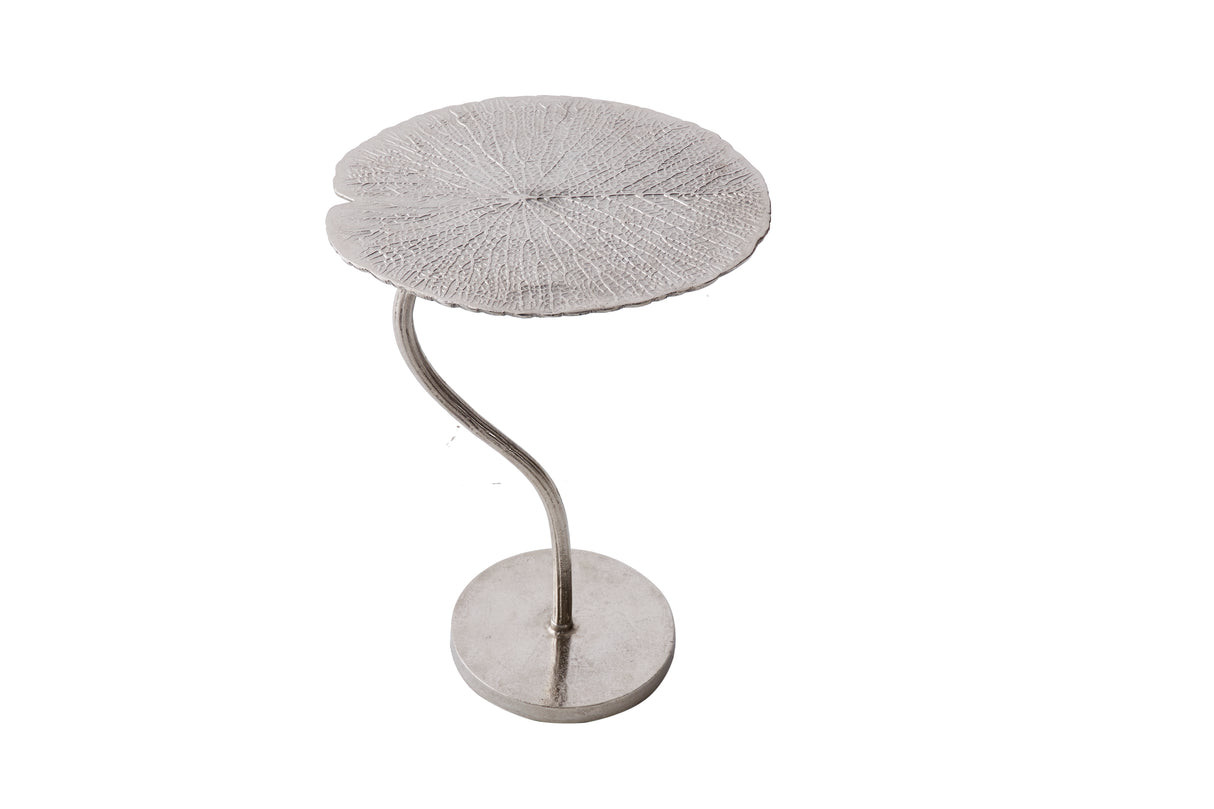 Beistelltisch ABSTRACT LEAF 40cm silber